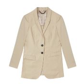 Burberry Stone Single Breasted Long Blazer - Size 8