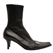 Christian Dior Black Street Chic Stretch Ankle Boot - Size 40.5
