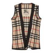 Burberry Beige Wool House Check Trench Lining - Size 8