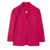 Versace Men's Magenta Wool Biggie Medusa Blazer - Size 50
