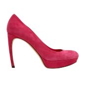 Alexander McQueen Fuchsia Platform Heeled Pump - Size 39.5