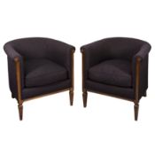 Art Deco, France Pair of tub chairs