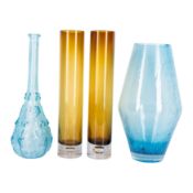 Mid Century, Europe Collection of art glass vases