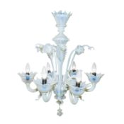 Contemporary, Murano, Italy 6-branch chandelier