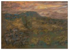 § Peggy Somerville (British, 1918-1975) Distant View of Mont St. Victoire