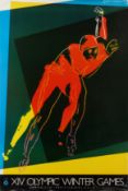 § Andy Warhol (American, 1928-1987) Speed Skater (XIV Olympic Winter Games Sarajevo 1984)