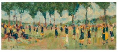 § Ross Foster (20th Century) Two park landscapes