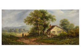 Walter Williams (British, act.1841-1881) River Landscape and Rural Scene