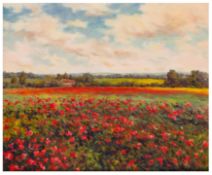 Italian School (20th Century) Pa Paveri a Lari Toscana