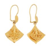 A pair of pendent earrings