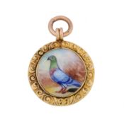 A bird pendant