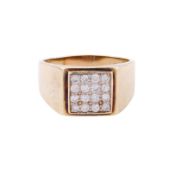 A diamond square ring