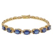 A sapphire bracelet