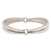 A silver sterling bangle, circa 2006