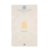 A sealed gold 'Britannia' ingot