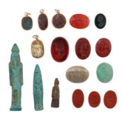 A collection of intaglios and carvings