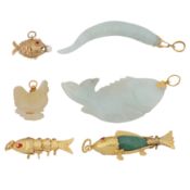 A small collection of pendants