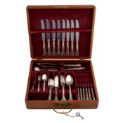 Barcelona circa 1960 A cased mid-20th century Spanish 915 standard silver table service of flatware 