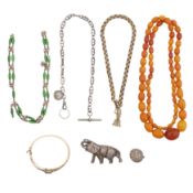 A collection of jewellery