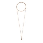 A longchain with a bloodstone fob seal pendant