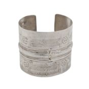 An engraved bangle / cuff