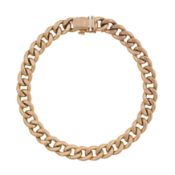A curb link bracelet