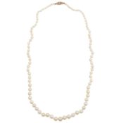 A single strand pearl necklace