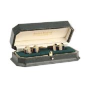 Presumably by Jenny Knott | A pair of gilt metal and enamel cufflinks