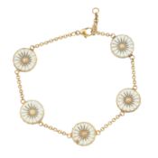 Georg Jensen | A 'Daisy' enamel bracelet