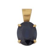 A sapphire pendant