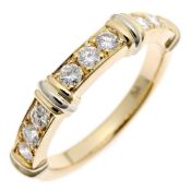 Cartier Contessa Diamond #53 Women's Ring, 750 Yellow Gold, Size 12.5, B4002400