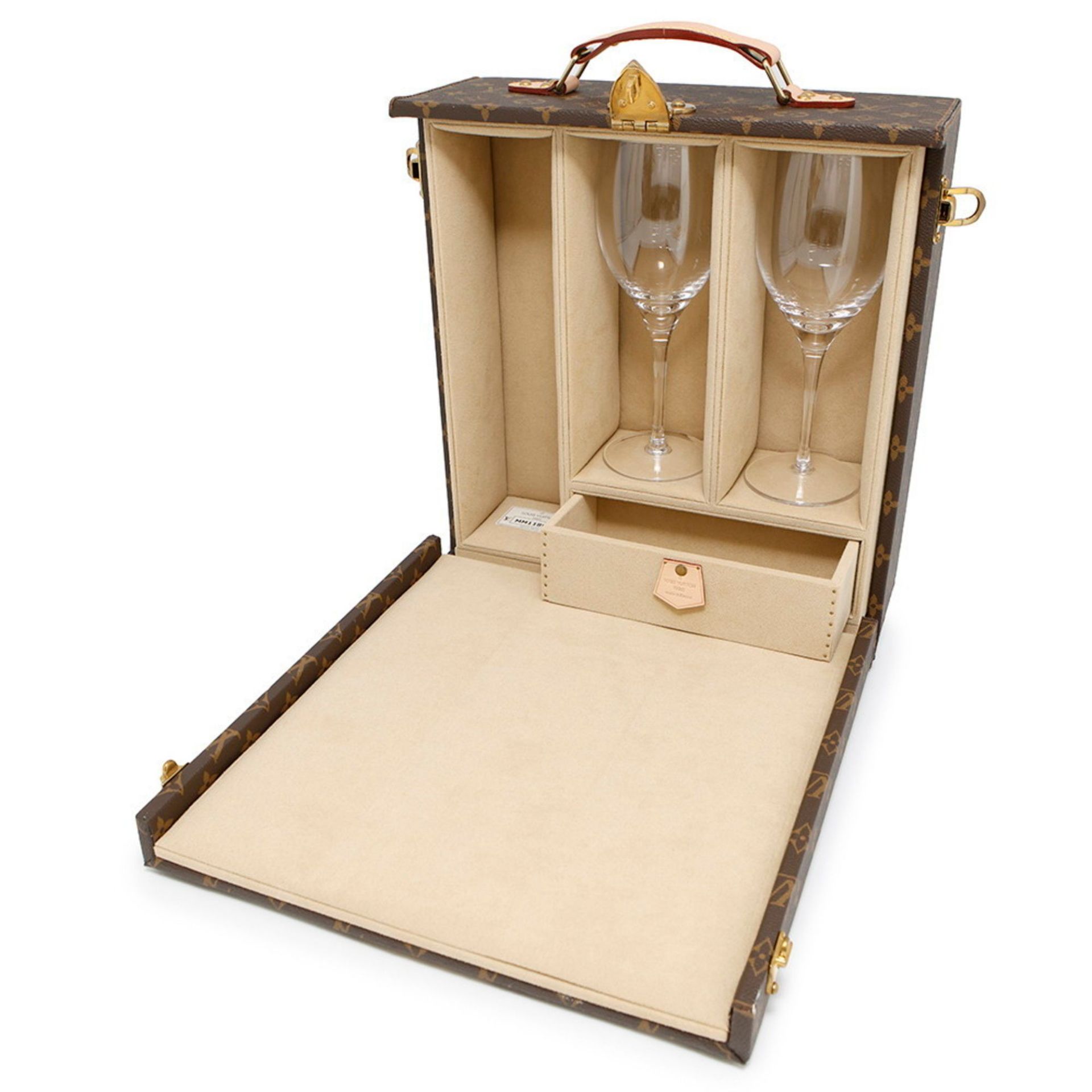 Louis Vuitton Monogram Boite Vin en Bouteille Trunk M21830 LOUIS VUITTON Wine Case Box - Image 5 of 15