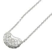 Tiffany Bean Pavé Diamond Necklace in Platinum (Pt950) for Women. TIFFANY & Co.