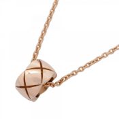 Chanel Coco Crush necklace in beige gold and 18KPG pink for women