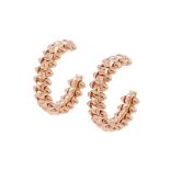Cartier Crush de earrings, small model, 18K pink gold, B8301415
