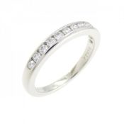 Tiffany Half Circle Channel Setting Ring