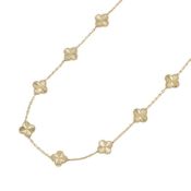 Van Cleef & Arpels Alhambra Necklace, 10 motifs, guilloched, 18K yellow gold, VCARP3JJ00