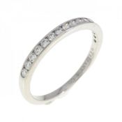 Tiffany Half Circle Channel Setting Ring