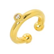 Tiffany & Co. Paloma Picasso Ring, 1 Diamond, 18K Yellow Gold (750)