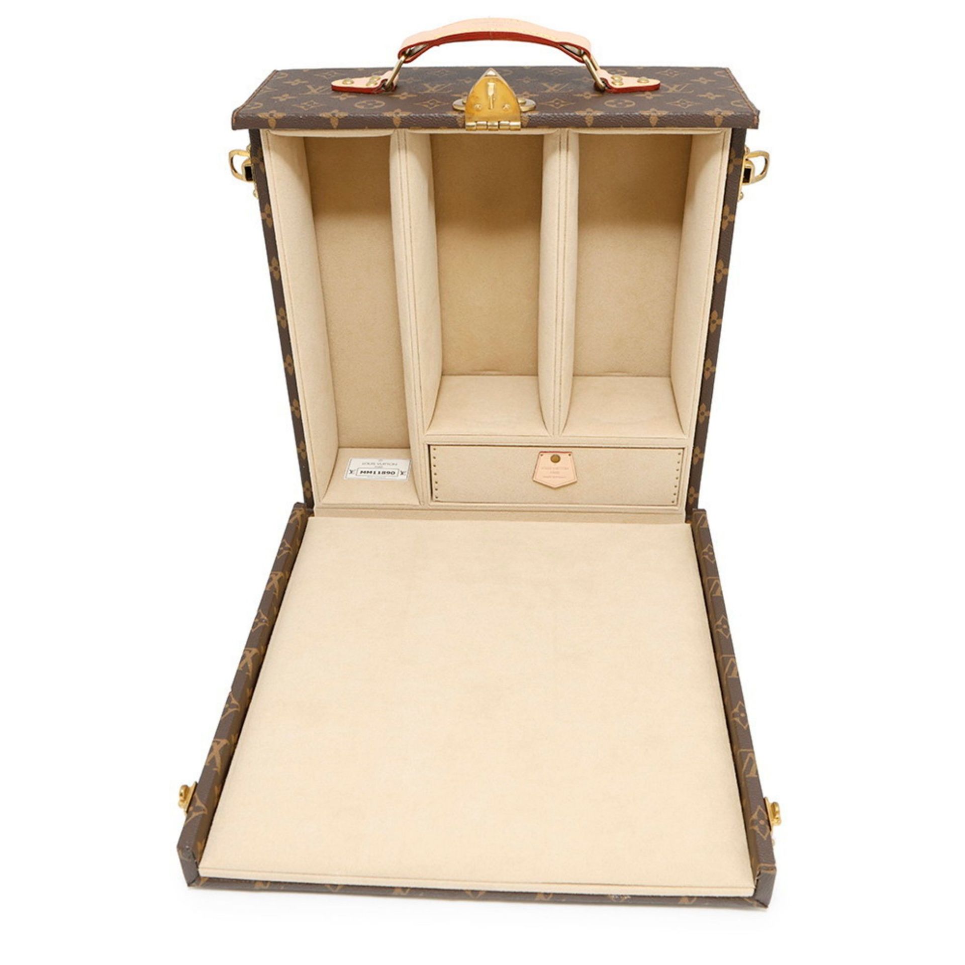 Louis Vuitton Monogram Boite Vin en Bouteille Trunk M21830 LOUIS VUITTON Wine Case Box - Image 4 of 15