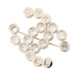 Chanel Brooch Coco Mark Metal Rhinestone B24B CHANEL