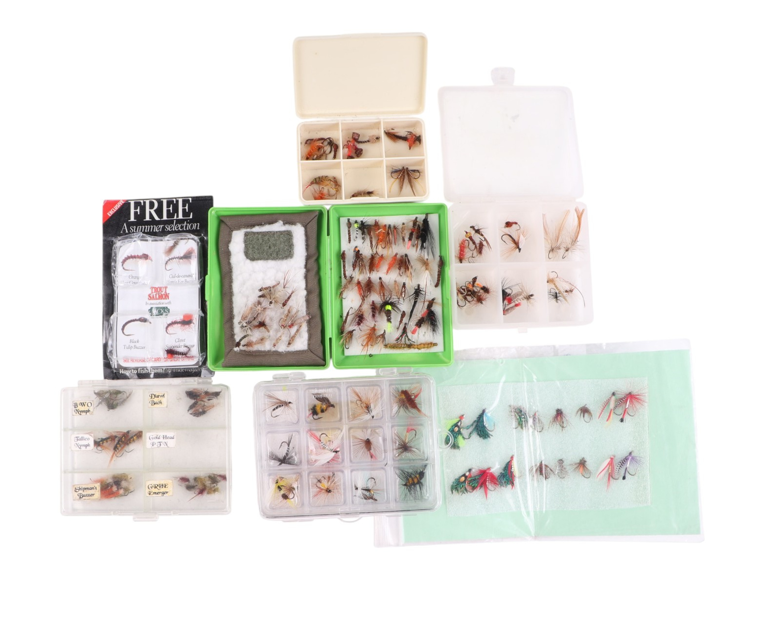 A large quantity of trout and salmon fly fishing flies, mostly in cases. - Image 4 of 6