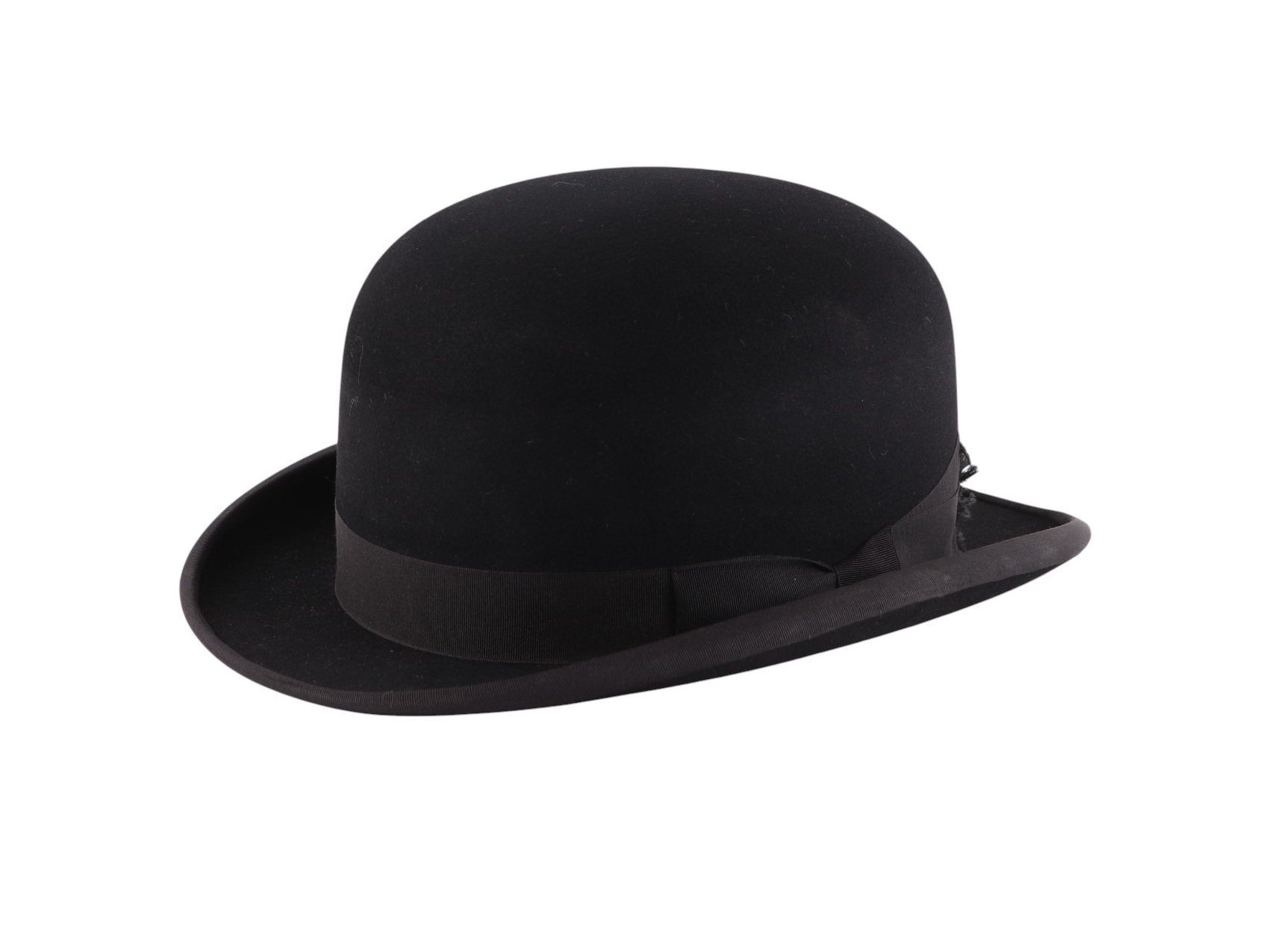 A Moss Bros grey top hat; together with a Moss Bros bowler hat and a Dunn & Co bowler hat (3). - Image 7 of 8