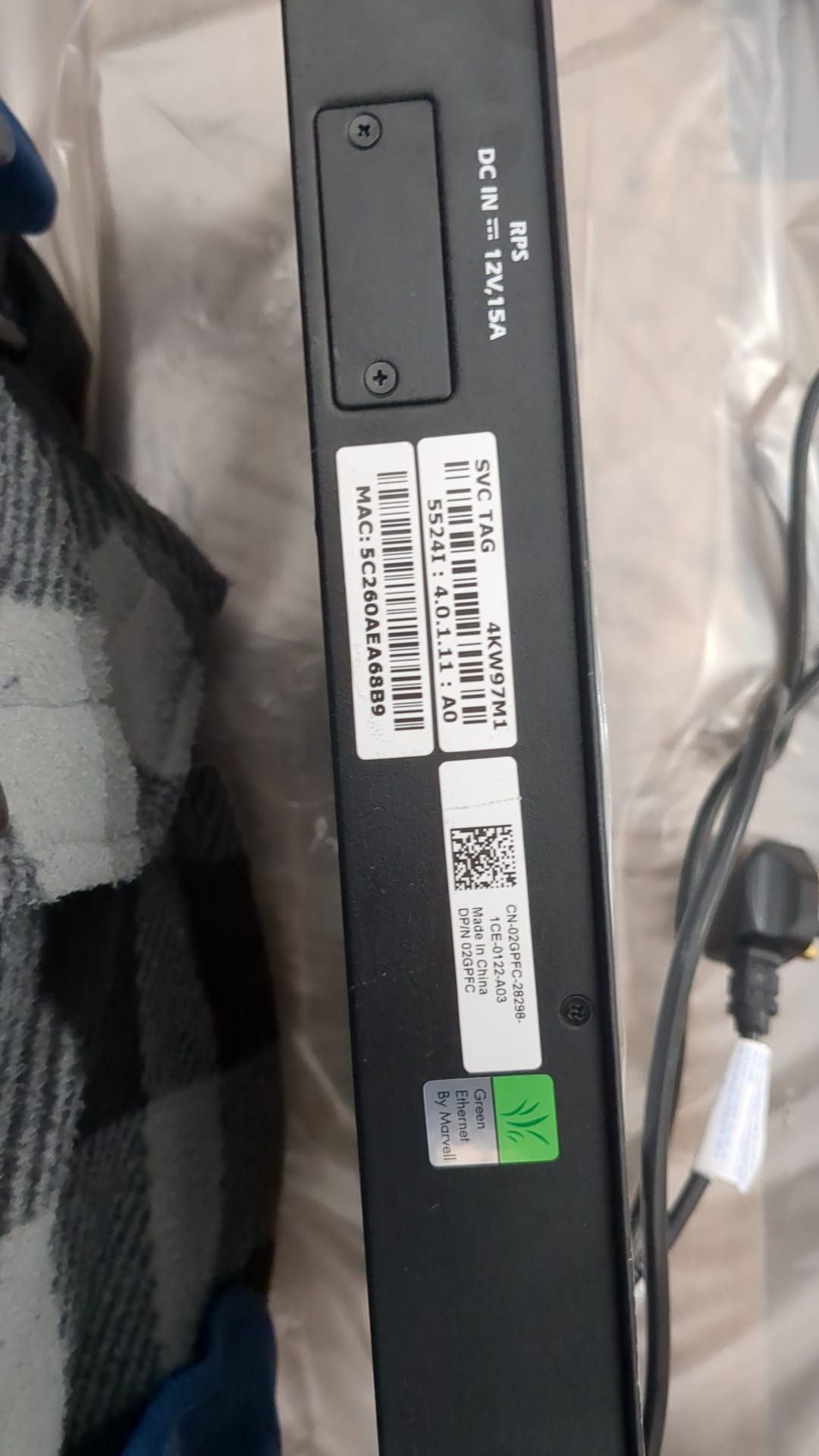 Grade-BER-DOA ref LOT275 DELL GLA-SW-21 previously DELL-07 PowerConnect 5524 - Orig. RRP £1000 - Image 2 of 3