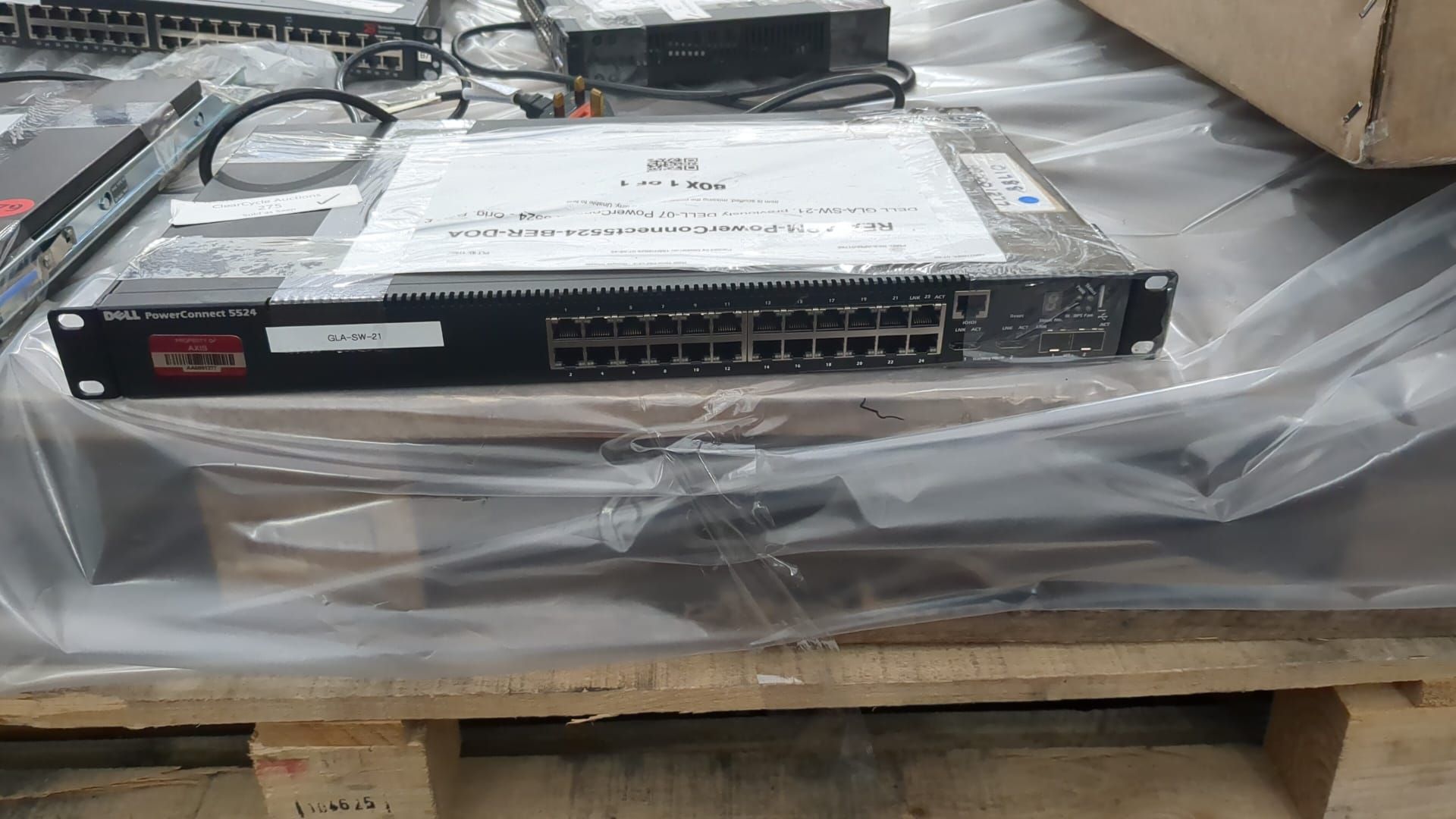Grade-BER-DOA ref LOT275 DELL GLA-SW-21 previously DELL-07 PowerConnect 5524 - Orig. RRP £1000