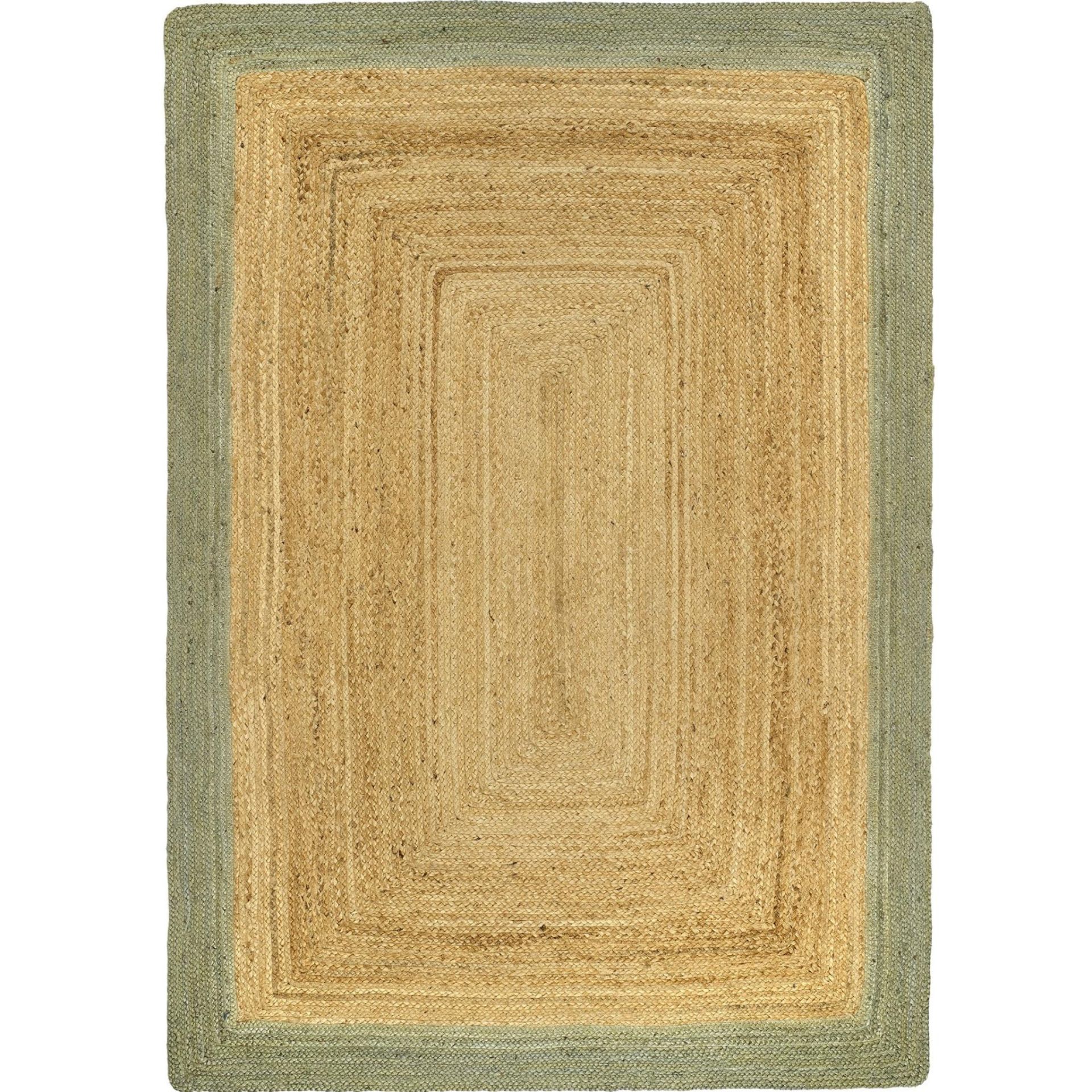 Grade-C1 ref LOT79 Braided Rug D040 Jute Effect Outdoor Green 160X230 RRP œ79