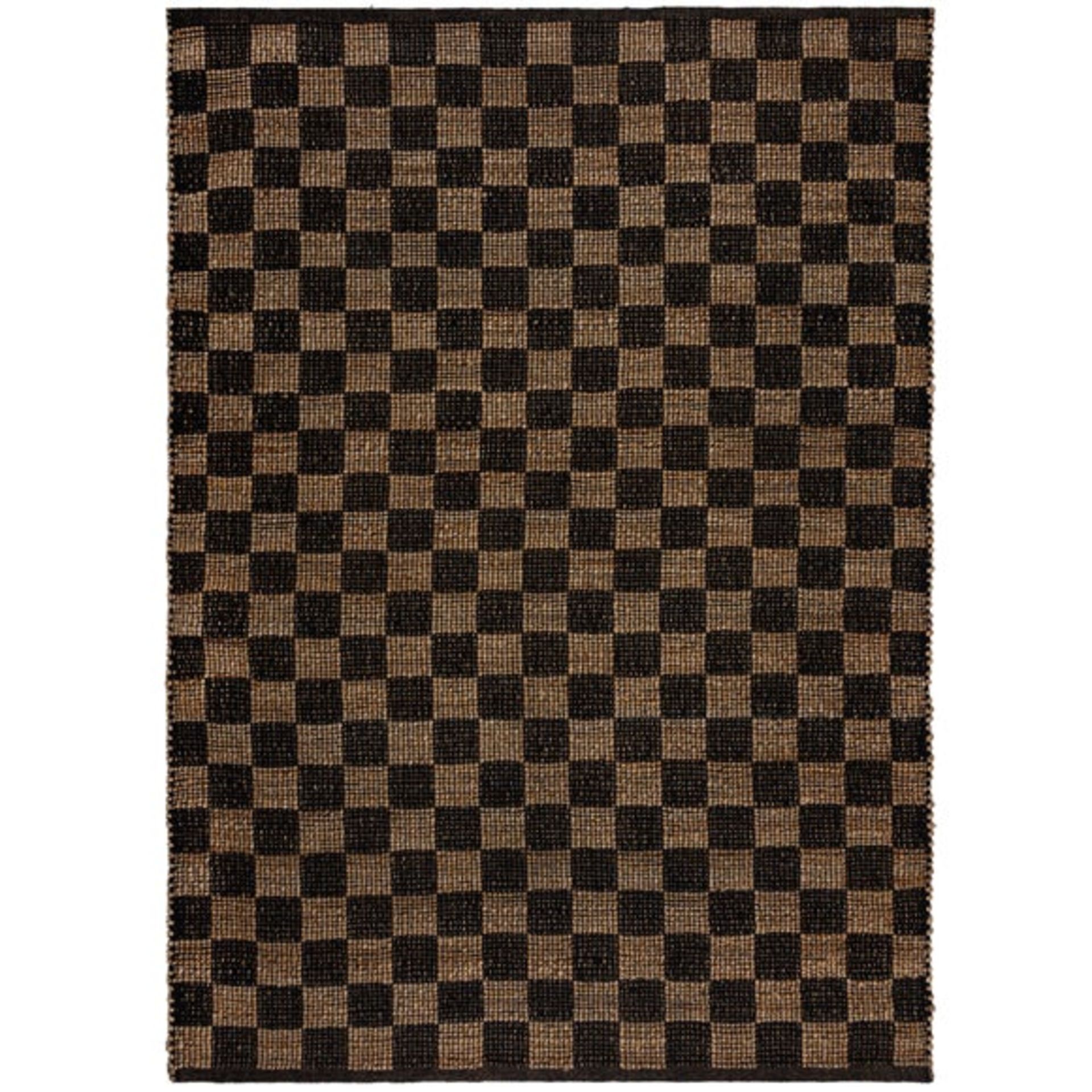 Grade-C1 ref LOT94 Weave D040 Jute Checkerboard Monochrome 120X170 RRP œ75 - Image 5 of 6