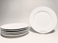 KPM Berlin Kurland Weiß 6 x Speiseteller 26 cm