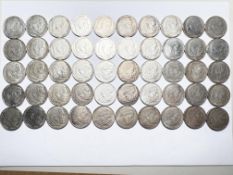 50 x 5 Mark Drittes Reich Hindenburg Silber