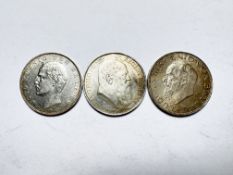 3 x 3 Mark Kaiserreich Silber